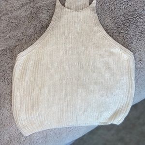 Knitted Cropped Tank Top